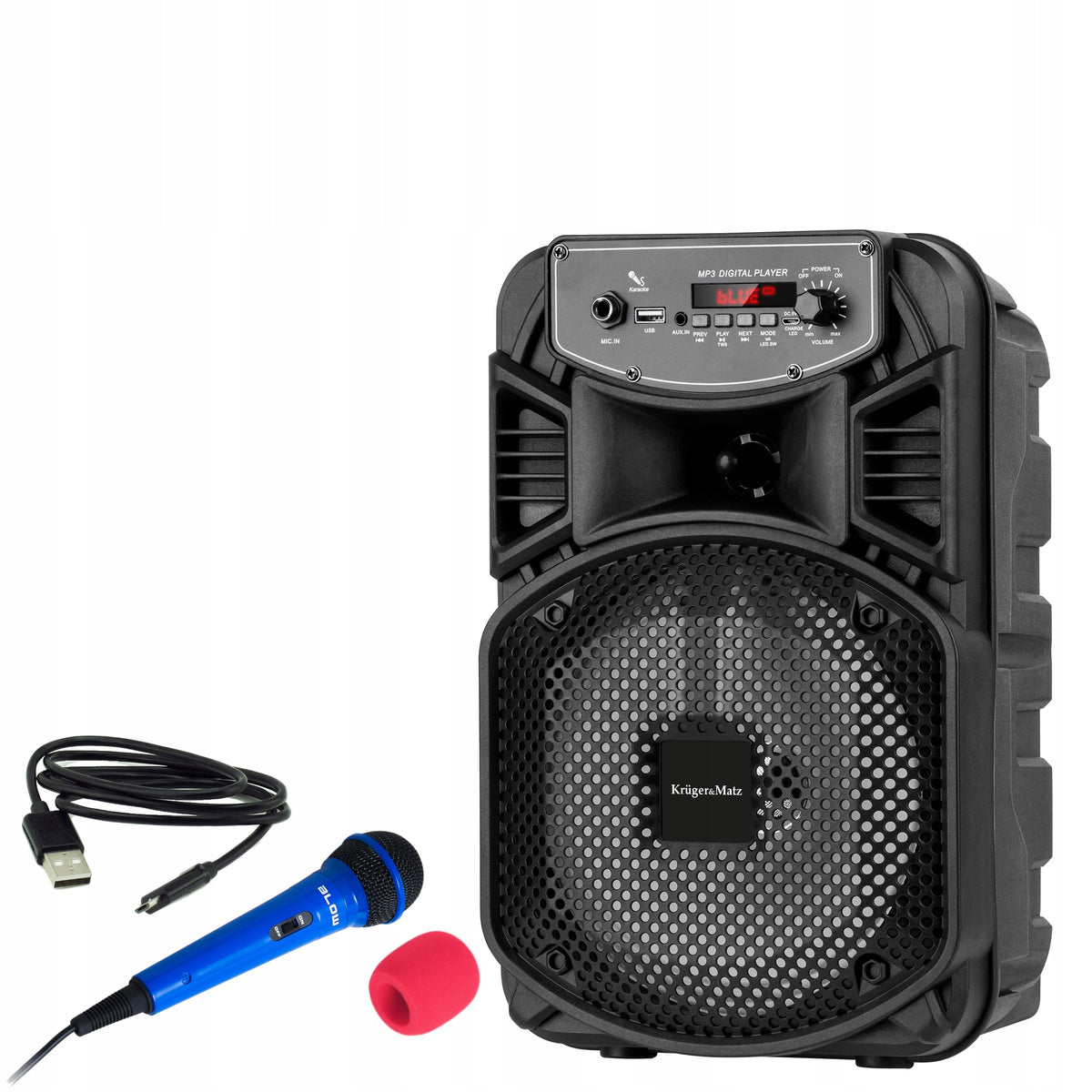 Karaoke Bluetooth USB Speaker + Microphone USB Cable