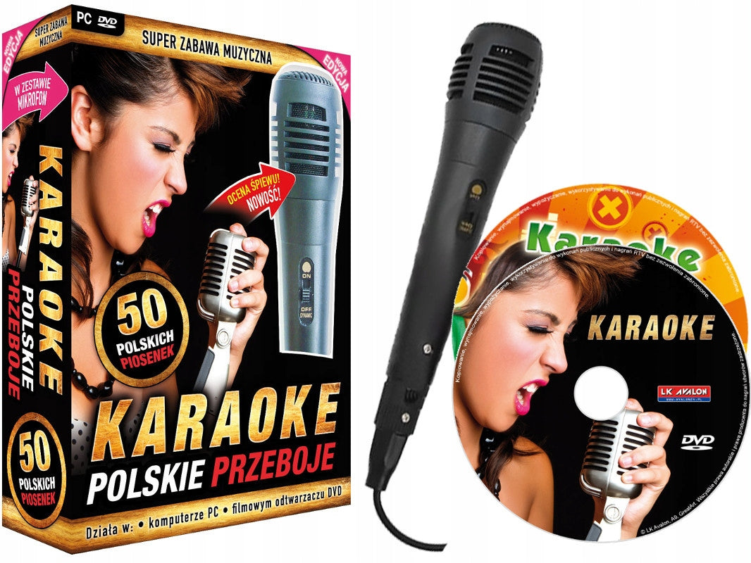 Karaoke POLISH HITS 2025 DVD + MP4 + MICROPHONE