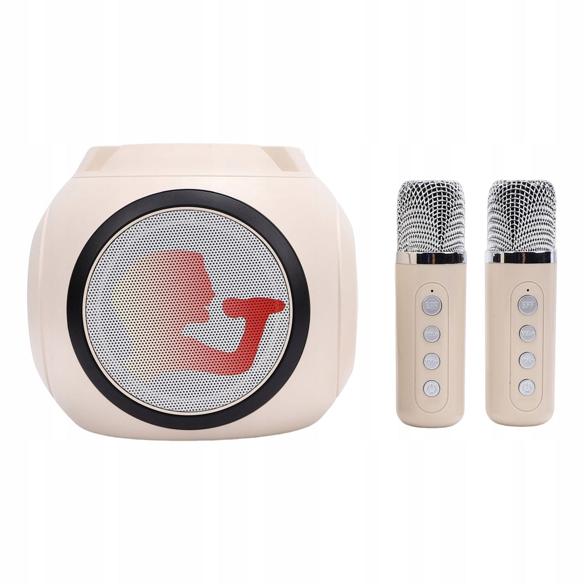 Karaoke device with 2 microphones Wireless microphone and S8