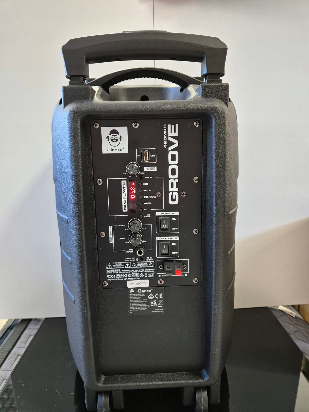 Karaoke iDance GROOVE420 Manufacturer code groove420