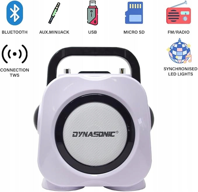 Karaoke set Dynasonic DK-201 2 bluetooth microphones FM USB 7/16 EAN (GTIN) 8436585400850