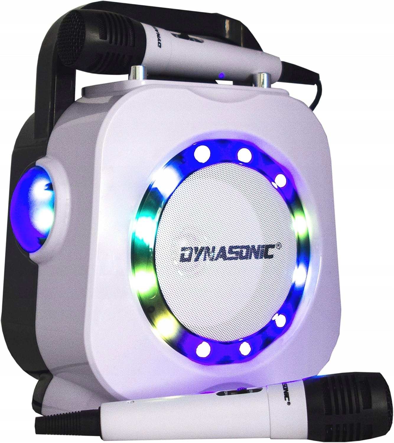Karaoke set Dynasonic DK-201 2 bluetooth microphones FM USB 7/16 Packaging status original