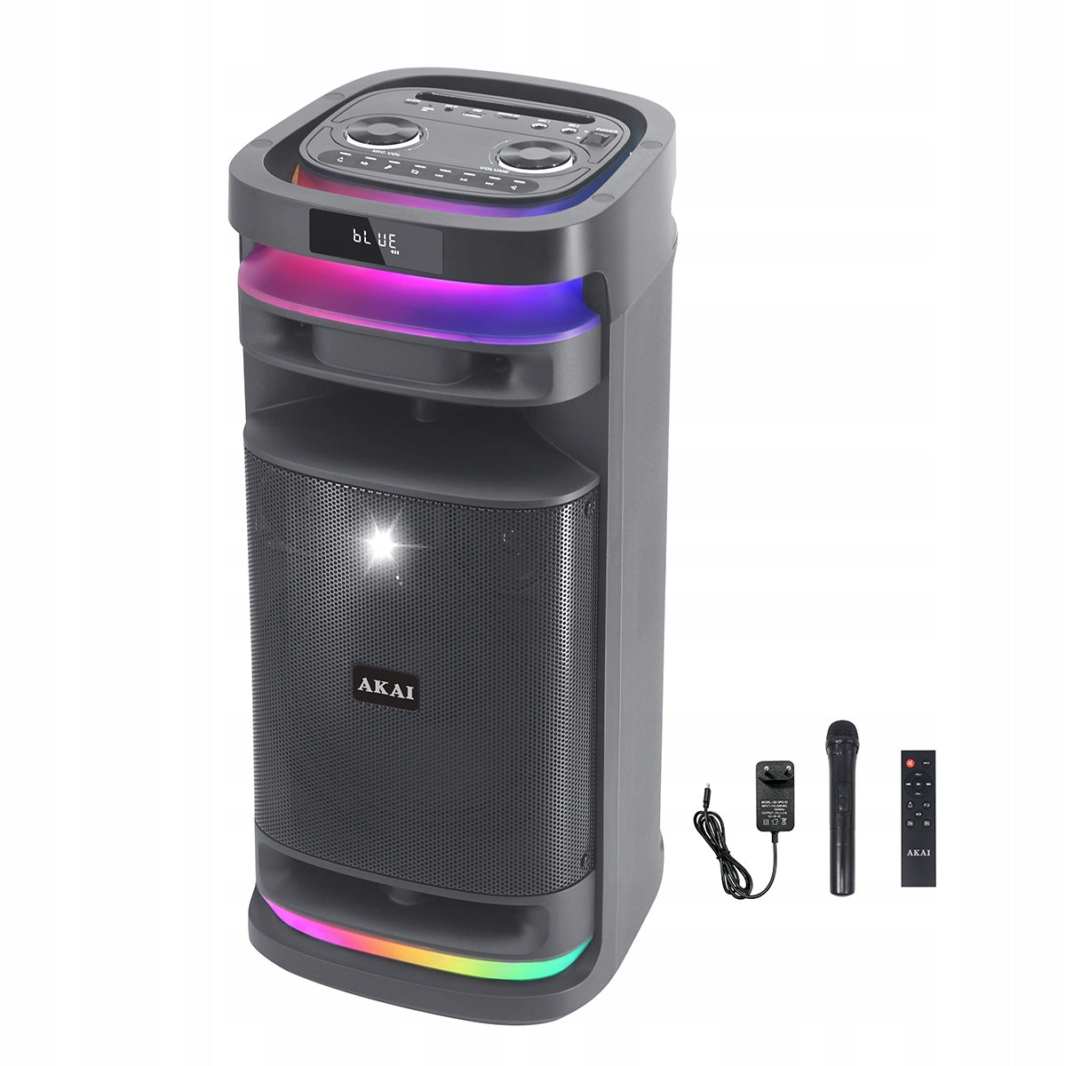 Karaoke speaker Akai Sonic X8 Bluetooth 50 W 2 LED microphones Model other