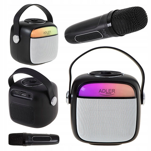 Karaoke speaker with microphone SD/USB/AUX/Bluetooth Voice Modulation Adler