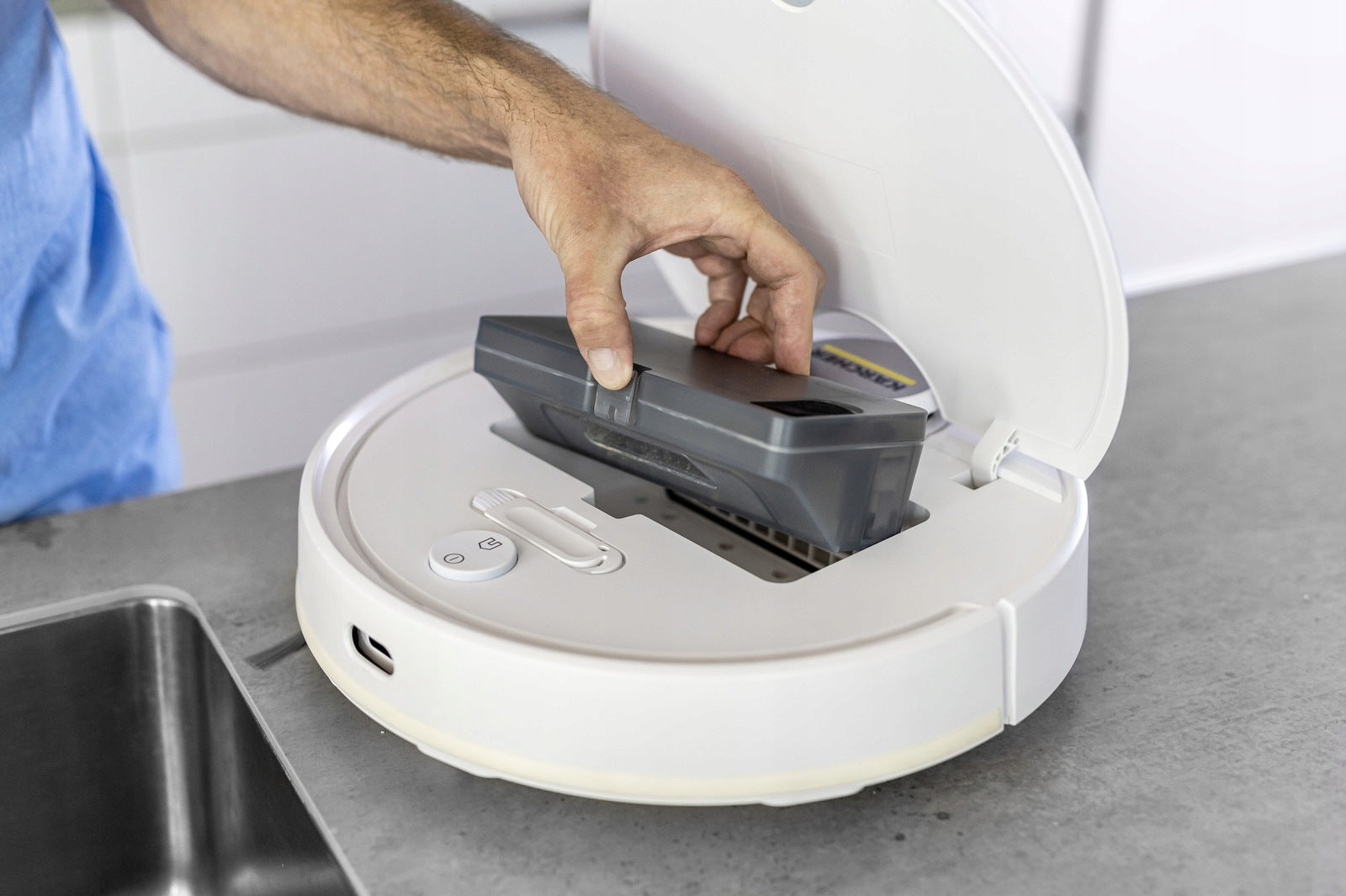Kärcher Cleaning robot RCV 3 with mopping LiDAR WiFi 2500 Pa White APKA Manufacturer code 1.269-620.0