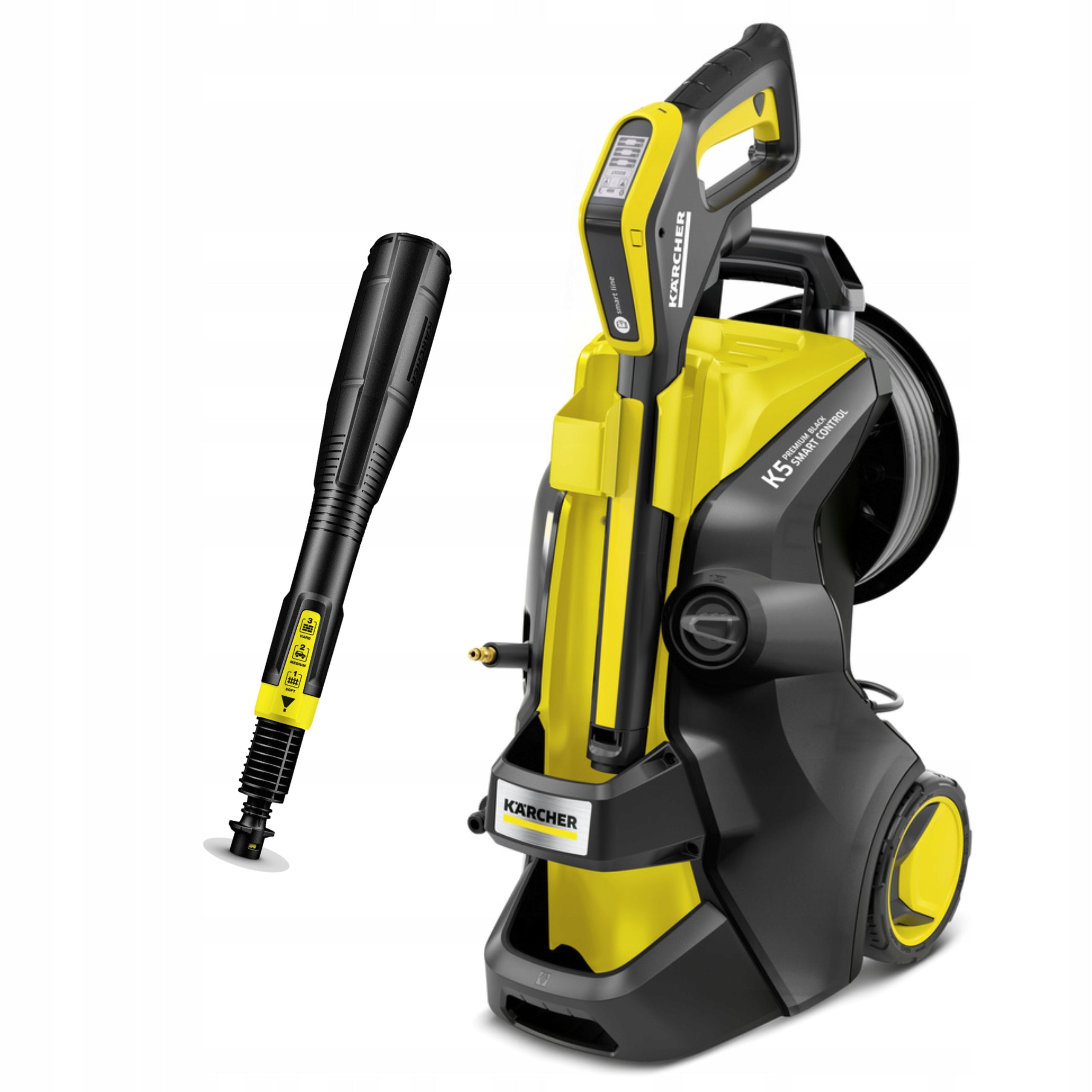 Karcher K 5 Premium Smart Control Flex Pressure Washer + Hose Retractor