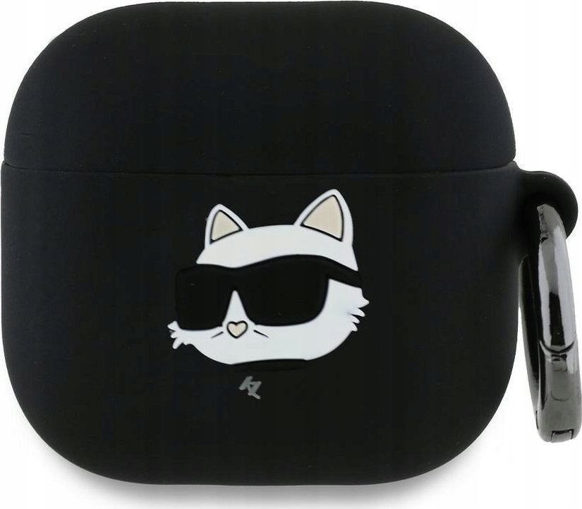 Karl Lagerfeld KLA4RUNCHK AirPods 4 cover black/black Silicone Choupette