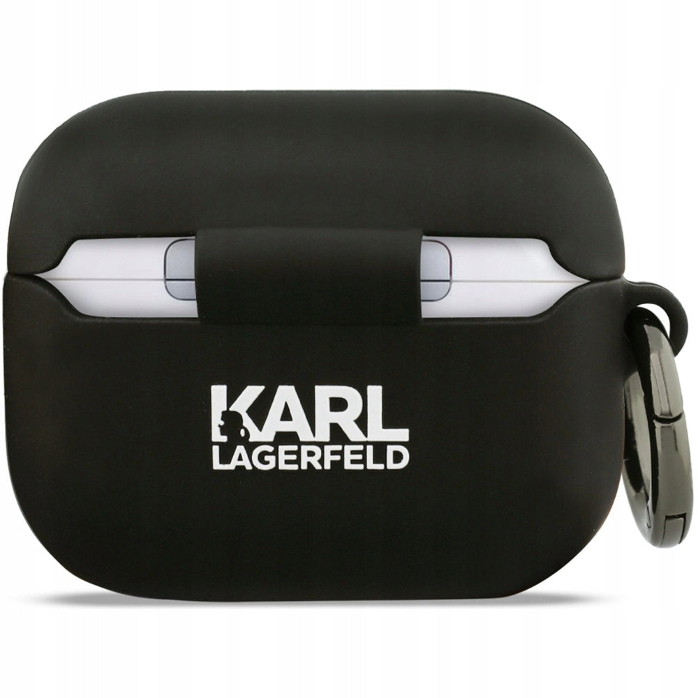 Karl Lagerfeld case for AirPods Pro 3, silicone, strong, with carabiner Packaging status original