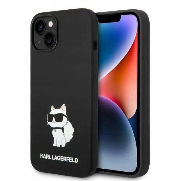Karl Lagerfeld Liquid Silicone Choupette NFT iPhone 14 Schwarz 