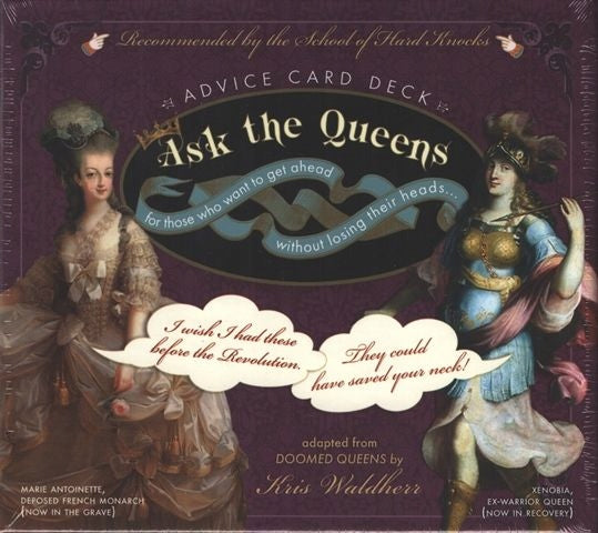 Tarotkarten „Ask the Queens: Ratgeberkartendeck“. 