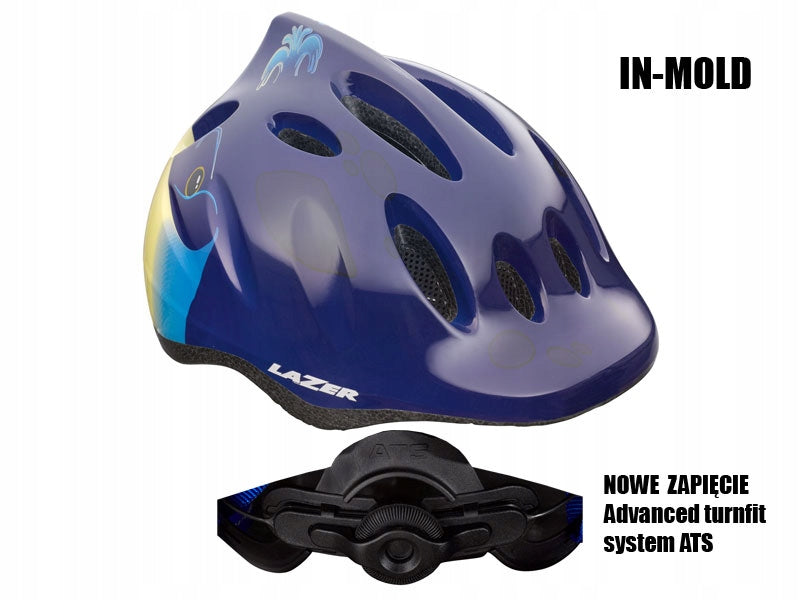 Kinderfahrradhelm Lazer Max Plus, blau 