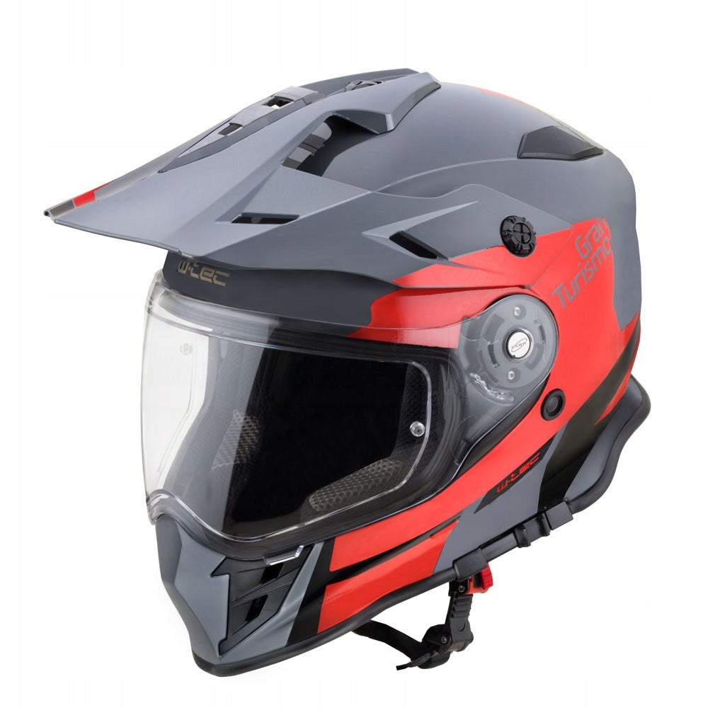 Motorradhelm W-TEC V331 PR Graphic - Shady Grey S(55-56) 