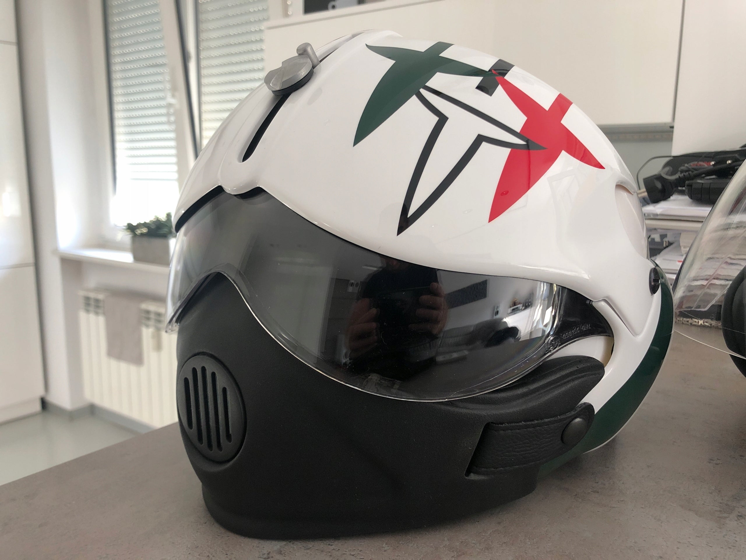 Kask motocyklowy chopper Aeronautica Militare L