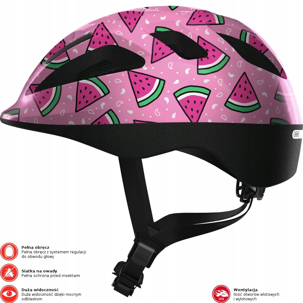 Kinderhelm ABUS „SMOOTY KID“, Größe S, rosa 