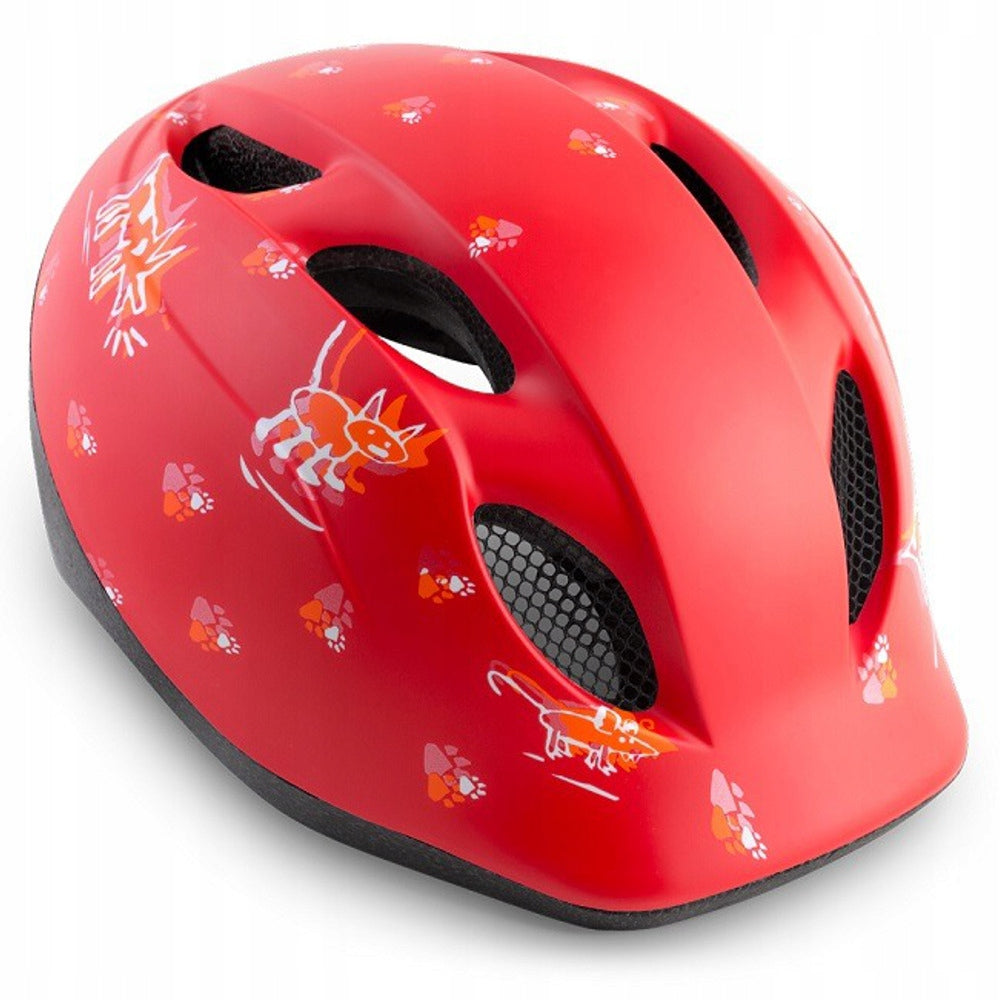 Fahrradhelm MET Buddy rote Tiere, rot 