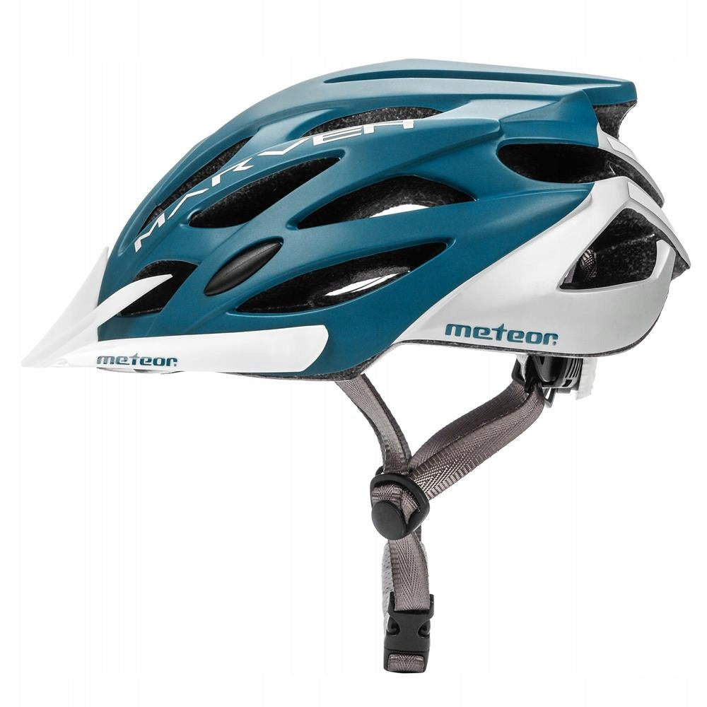 Helm Meteor Marven, blau/weiß 