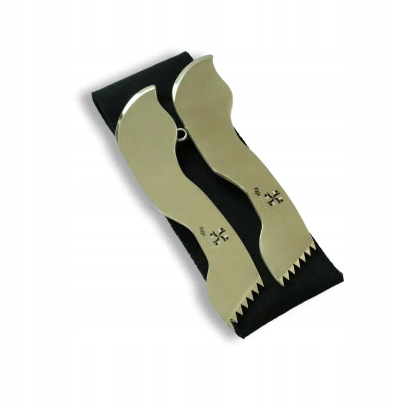 Katy Short brass 2 pcs with case, for pinotherapy, soft tissue therapy