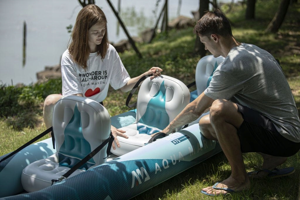 Kayak Aqua Marina Betta 475 Blue 2026 3-seater + EP-T16 pump + buoy Length 475 cm