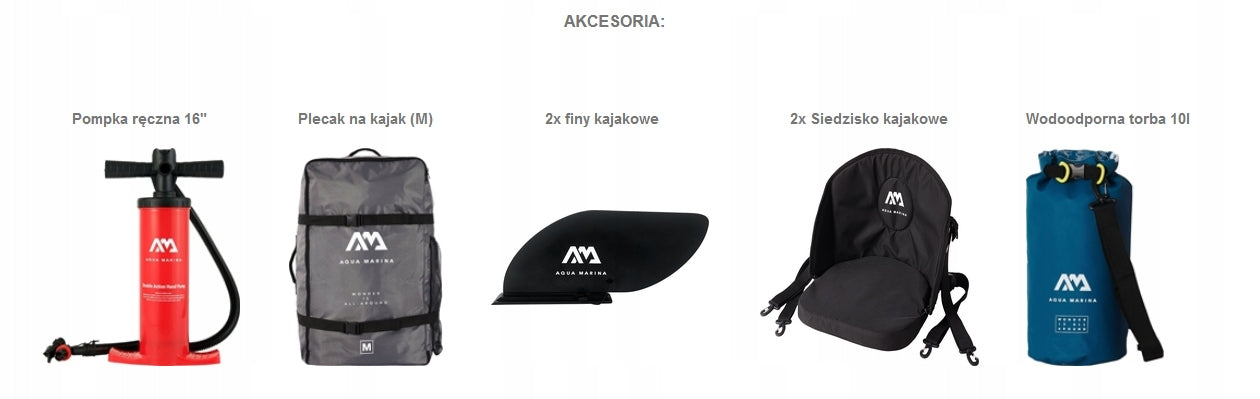 Kayak Aqua Marina STEAM-412 cm 2-seater cm +2x KP-1 +Pump EP-T16 +Battle Weight 15.5 kg
