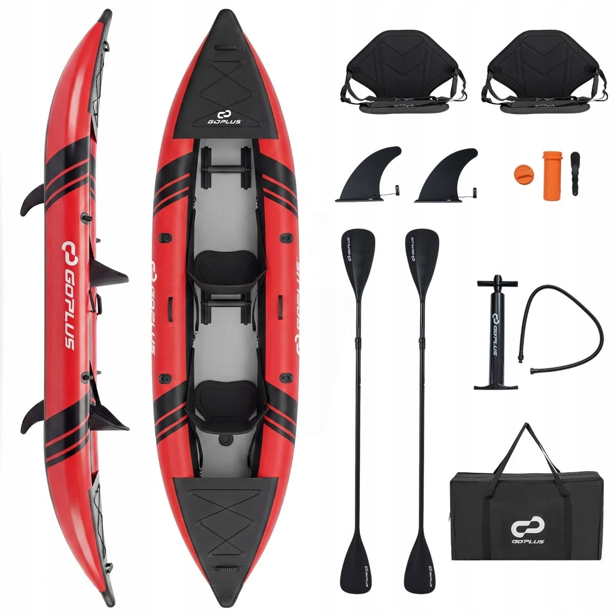 Kayak Costway SP38887-RE 382 cm 2 seats