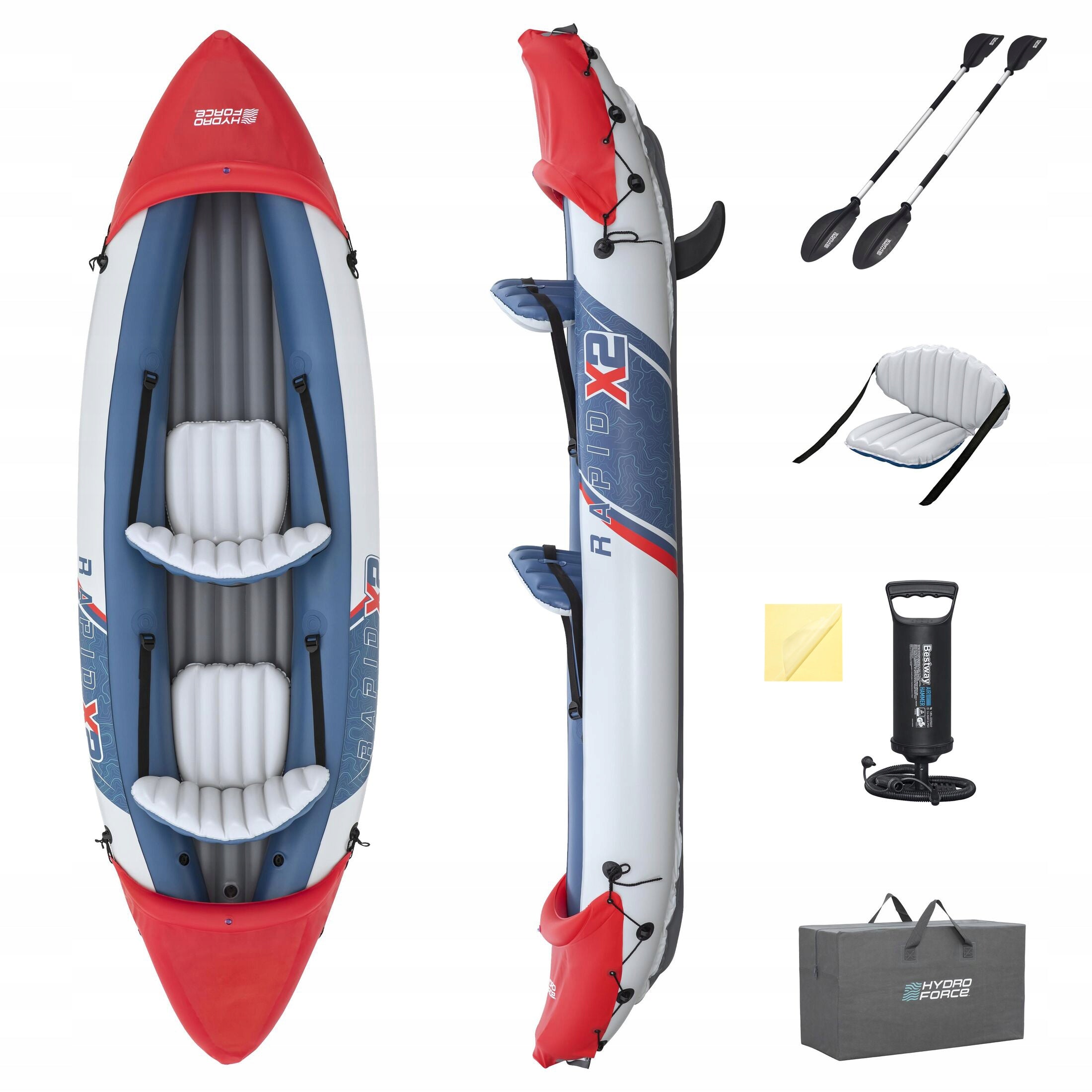 Kayak Inflatable Double Pontoon Paddle Set Pump 321x88 Bestway 65077 Manufacturer code 65077