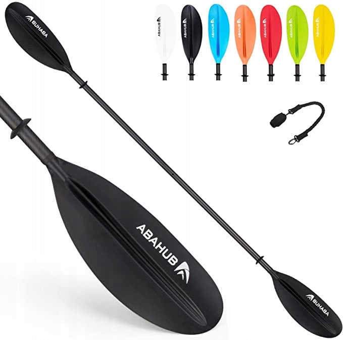 Kayak Paddle 90.5” Aluminium 2-Piece 230 cm Lightweight with Rope