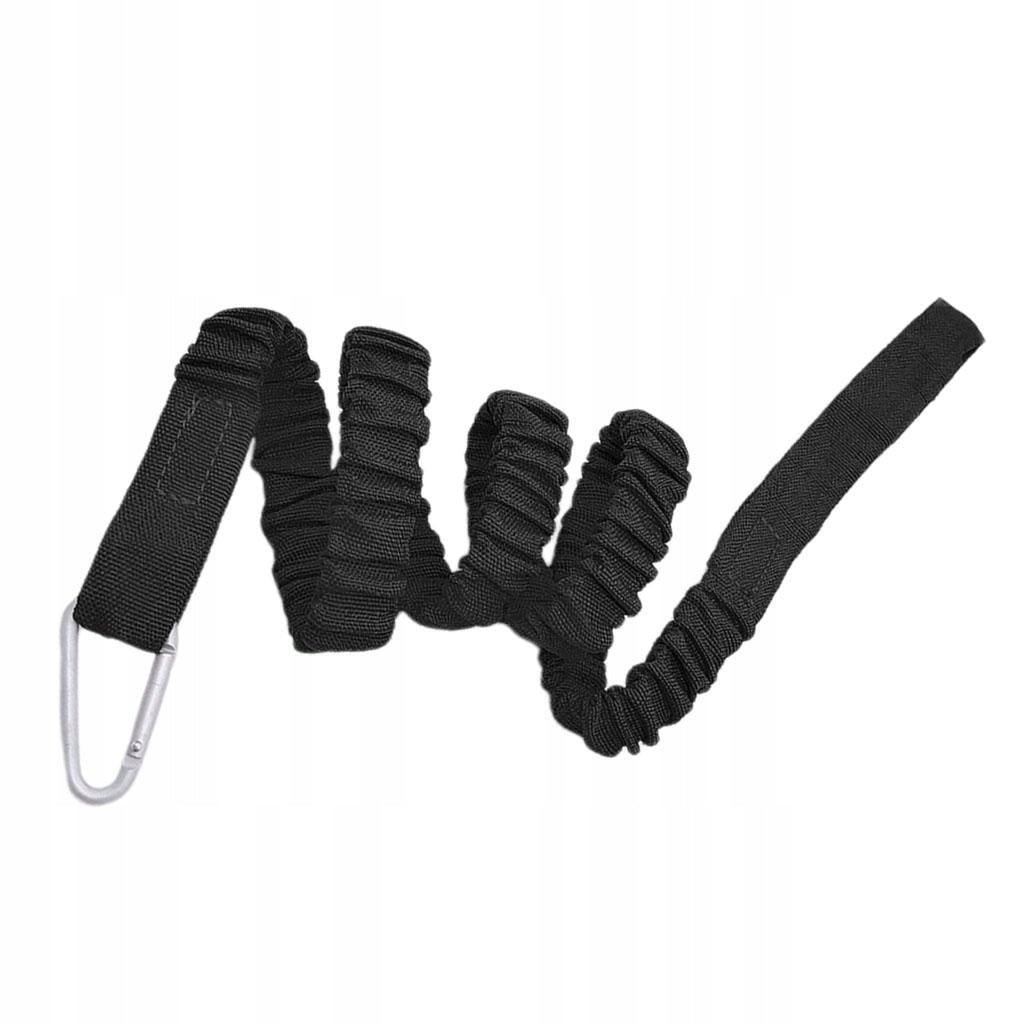 Kayak Paddle Leash Colid Bungee Fishing Pole Holder Tether Black 59inch