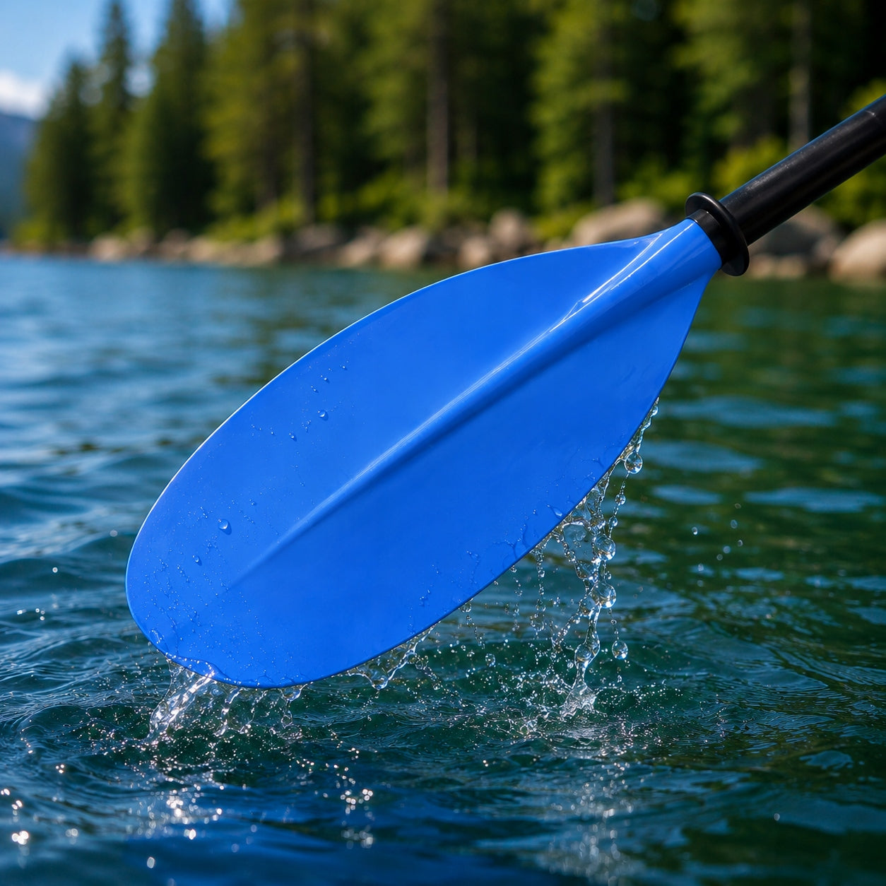Kayak Paddles with Carbon Fiber Handle Nylon Blade Packaging status original