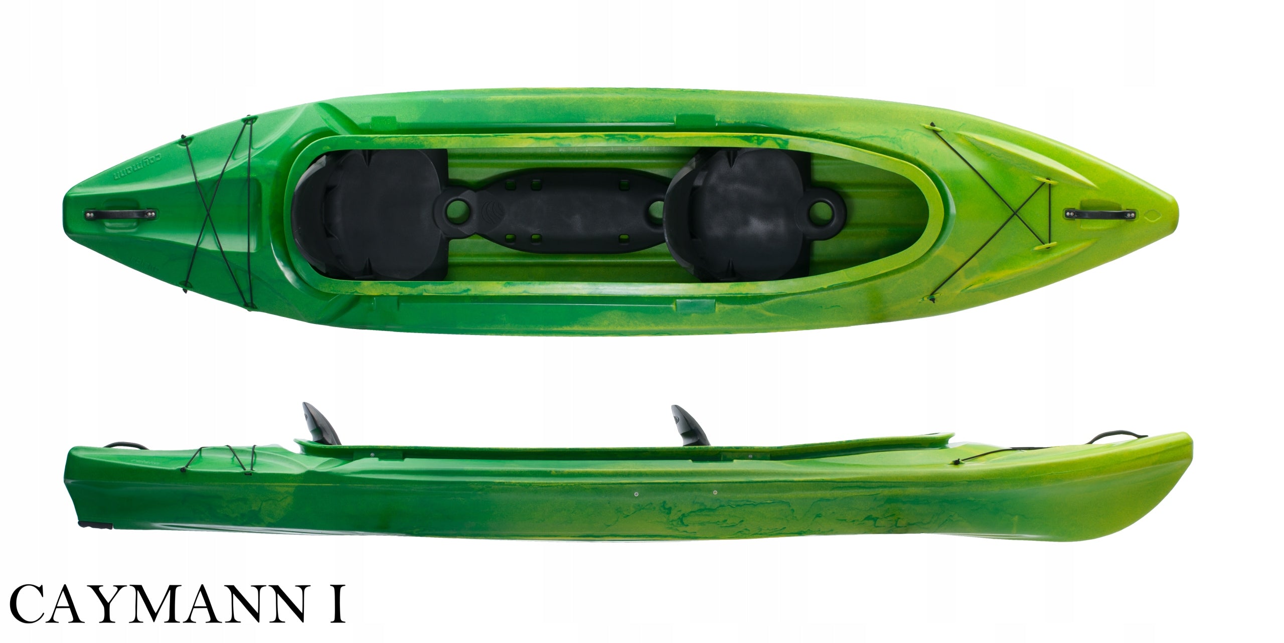 Kayak Roteko Caymann LDPE Lime 380 cm 2+1
