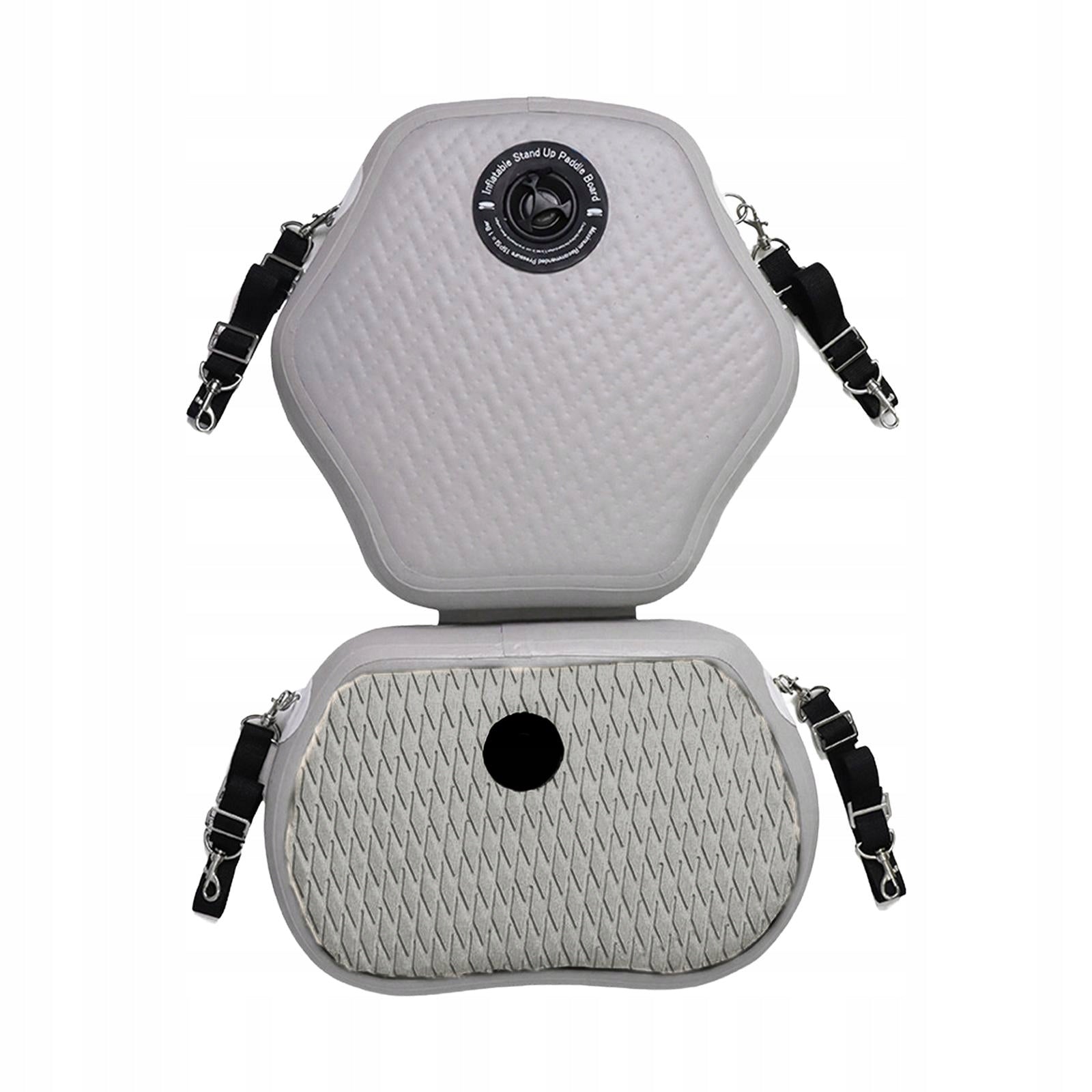 Kayak Seat with Back Support Waterproof Gray Model Oparcie siedzenia kajaka Nadmuchiwana poduszka