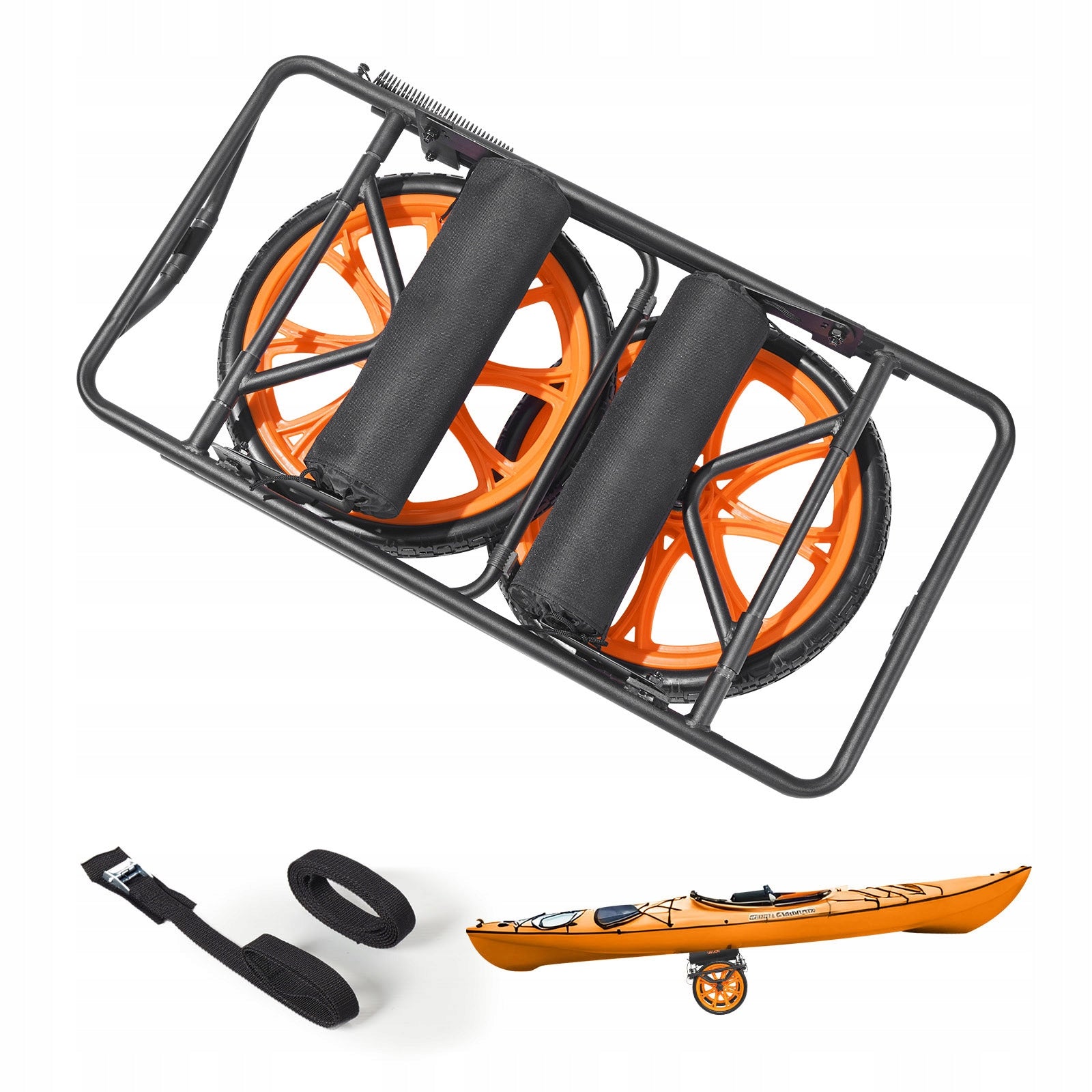 Kayak Trolley Load Capacity 150KG With Fastening Belt And Multilayer Protection Brand SucceBuy
