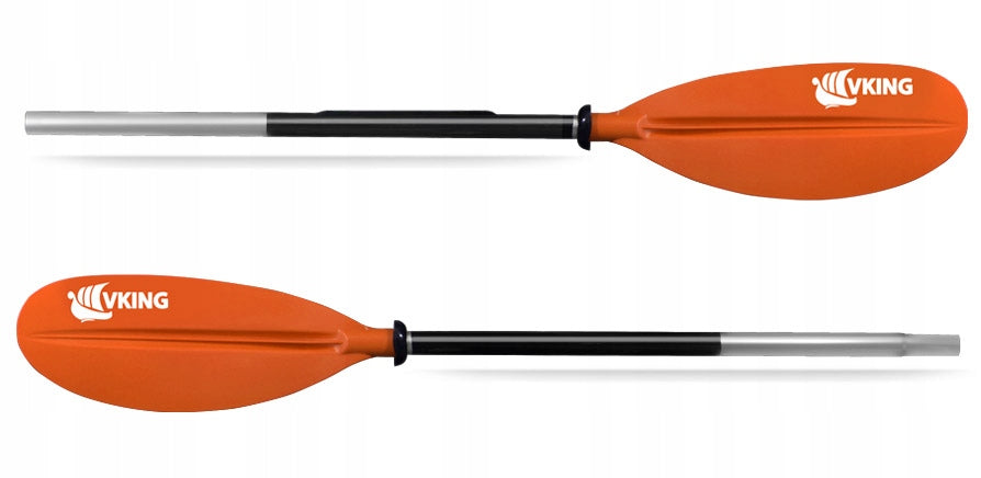 Kayak paddle for kayak folding two-piece orange LIGHT 230 cm Brand Vking