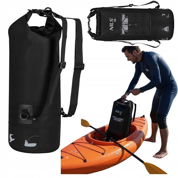 Kayaking Bag Waterproof BACKPACK for Going Out in the Mountains 25L black Color black