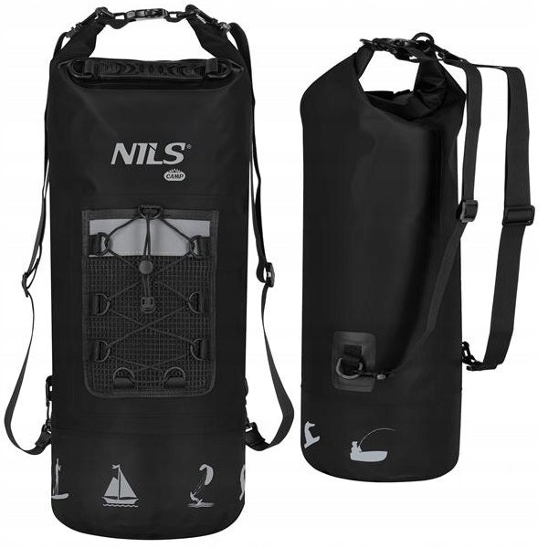 Kayaking Bag Waterproof BACKPACK for Going Out in the Mountains 25L black