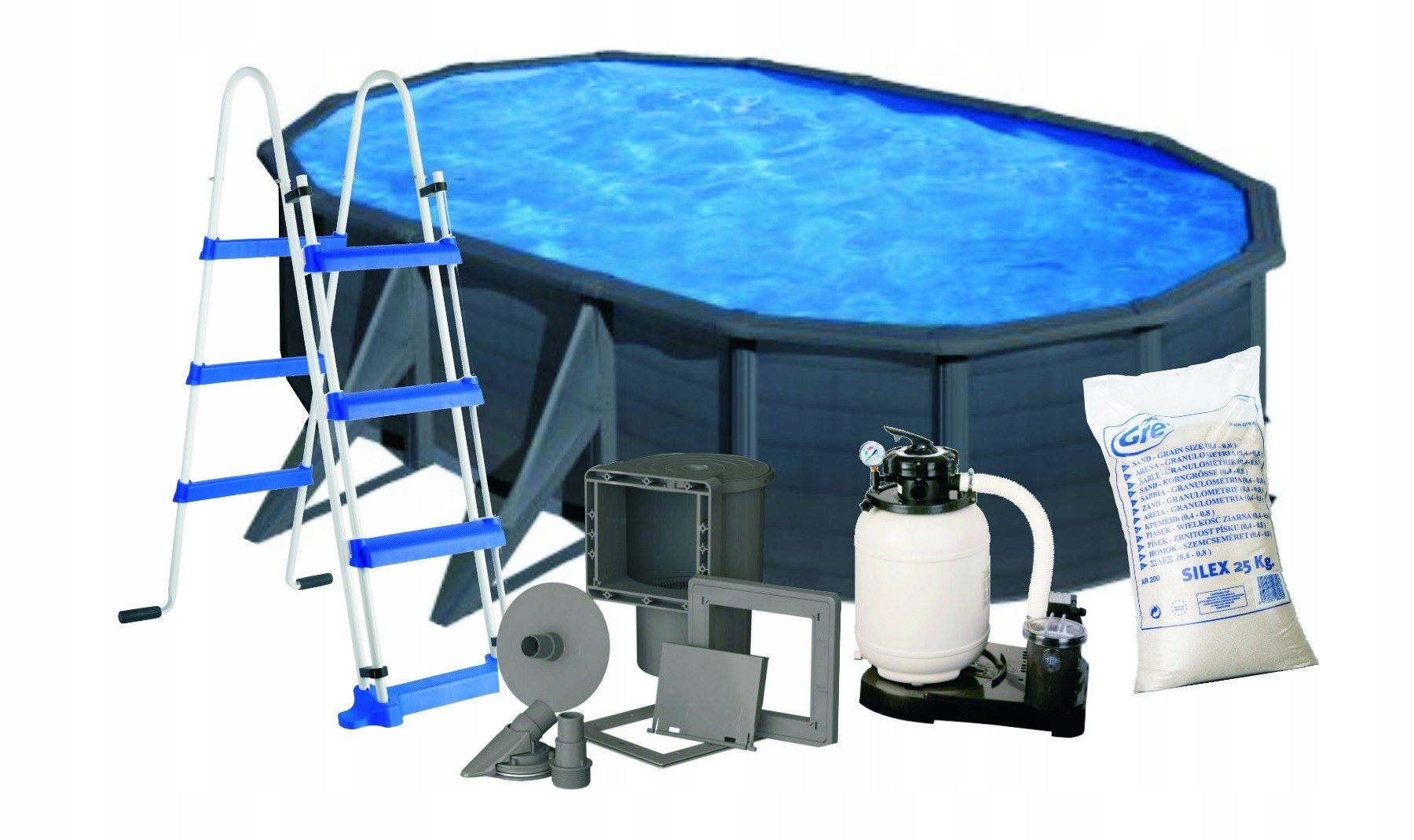 Kea Steel Garden Pool 500x300cm GRE