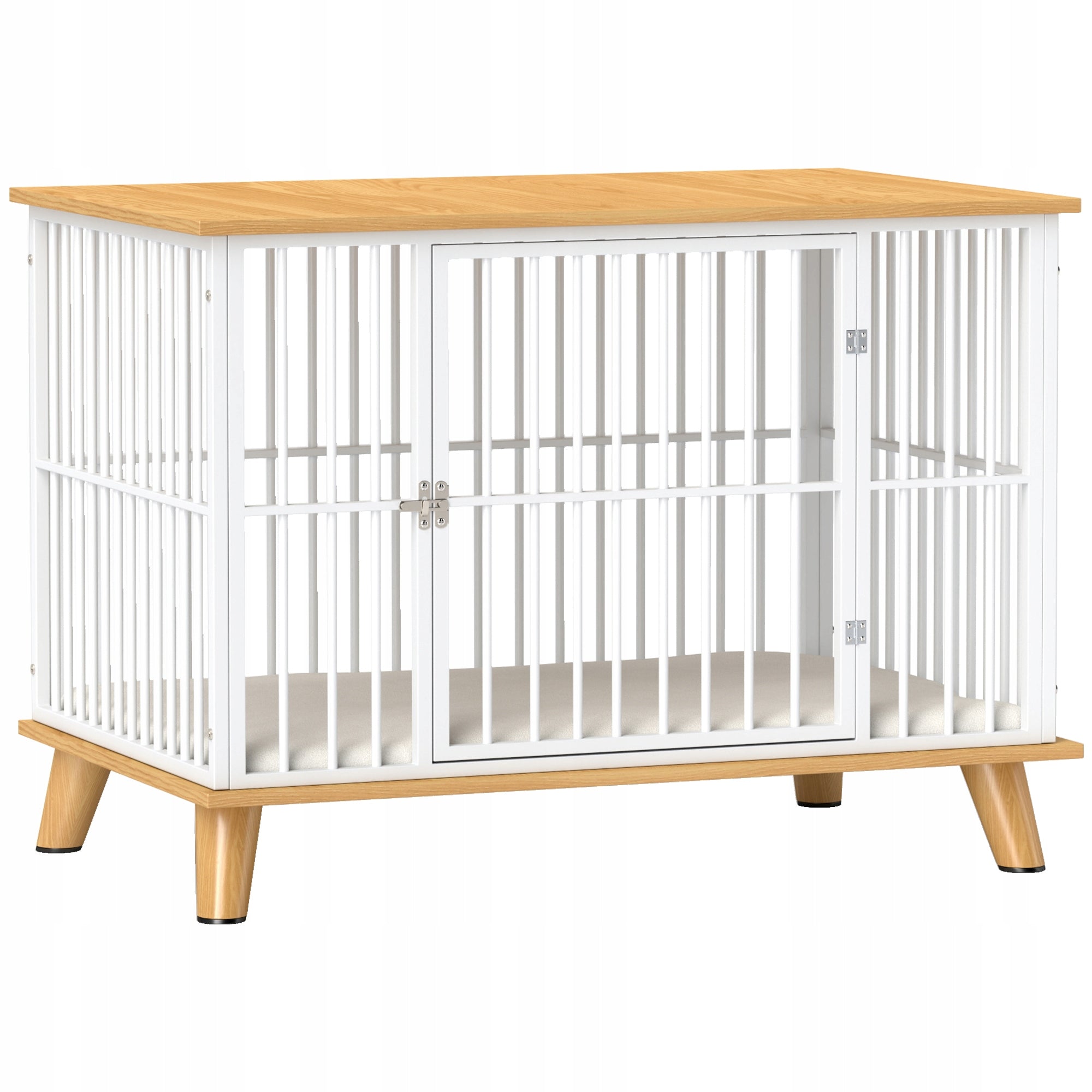 Kennel Cage for Dog Playpen for Home with Pillow Lockable Table up to 15 kg