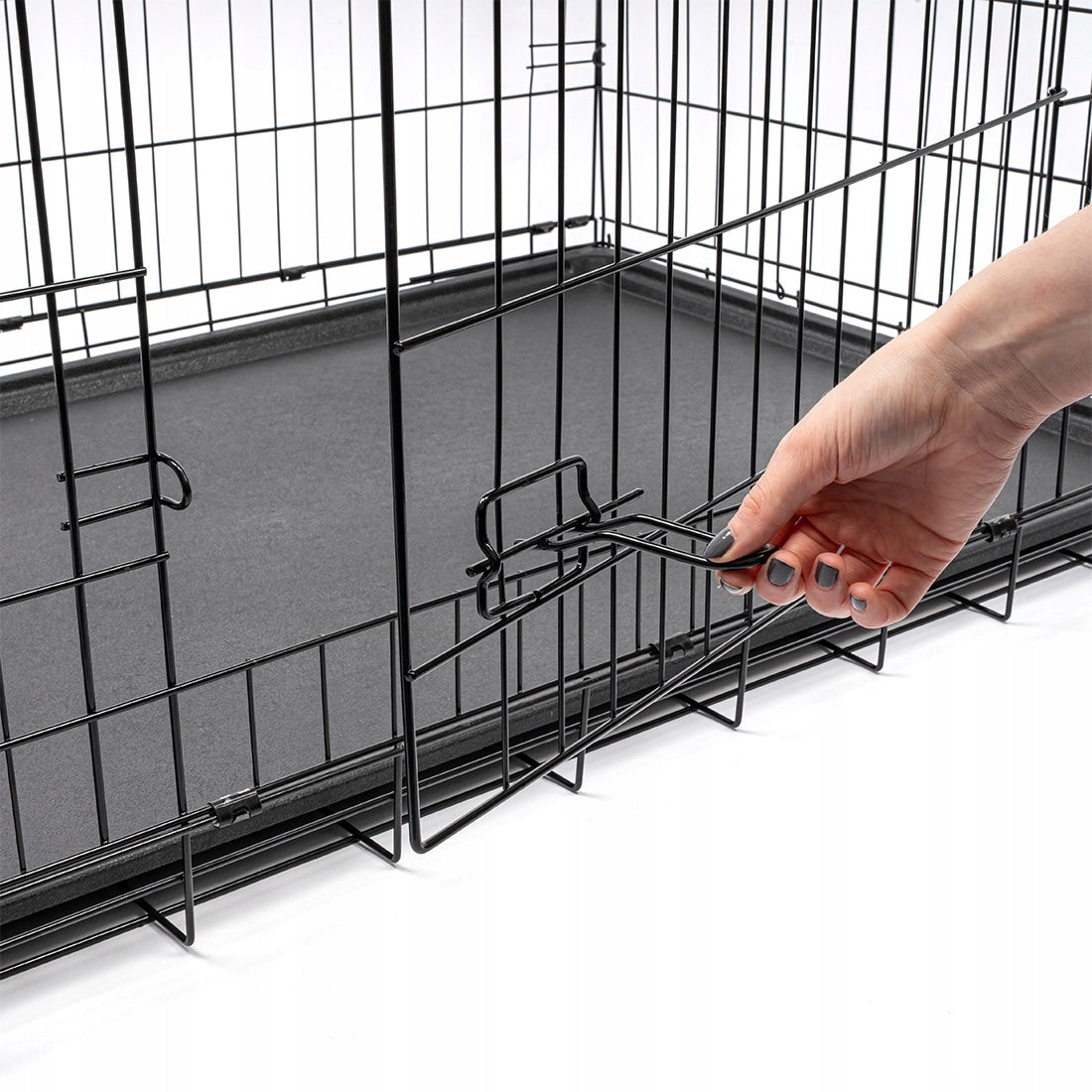 Kennel Dog Cage Metal Folding Large XXXL Dog Playpen 120x75x81cm Kind cage