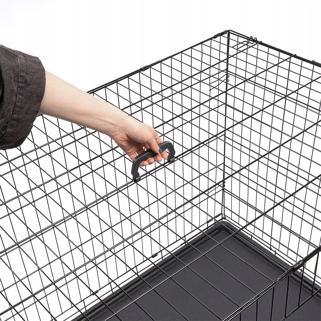 Kennel Dog Cage Metal Folding Large XXXL Dog Playpen 120x75x81cm Trade name Klatka kennelowa dla psa XXXL Klatka kennelowa dla zwierząt Transporter