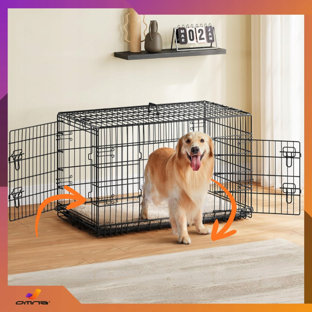 Kennel Dog Cage for Car Transport Metal Playpen 92x57x63 Length 92 cm