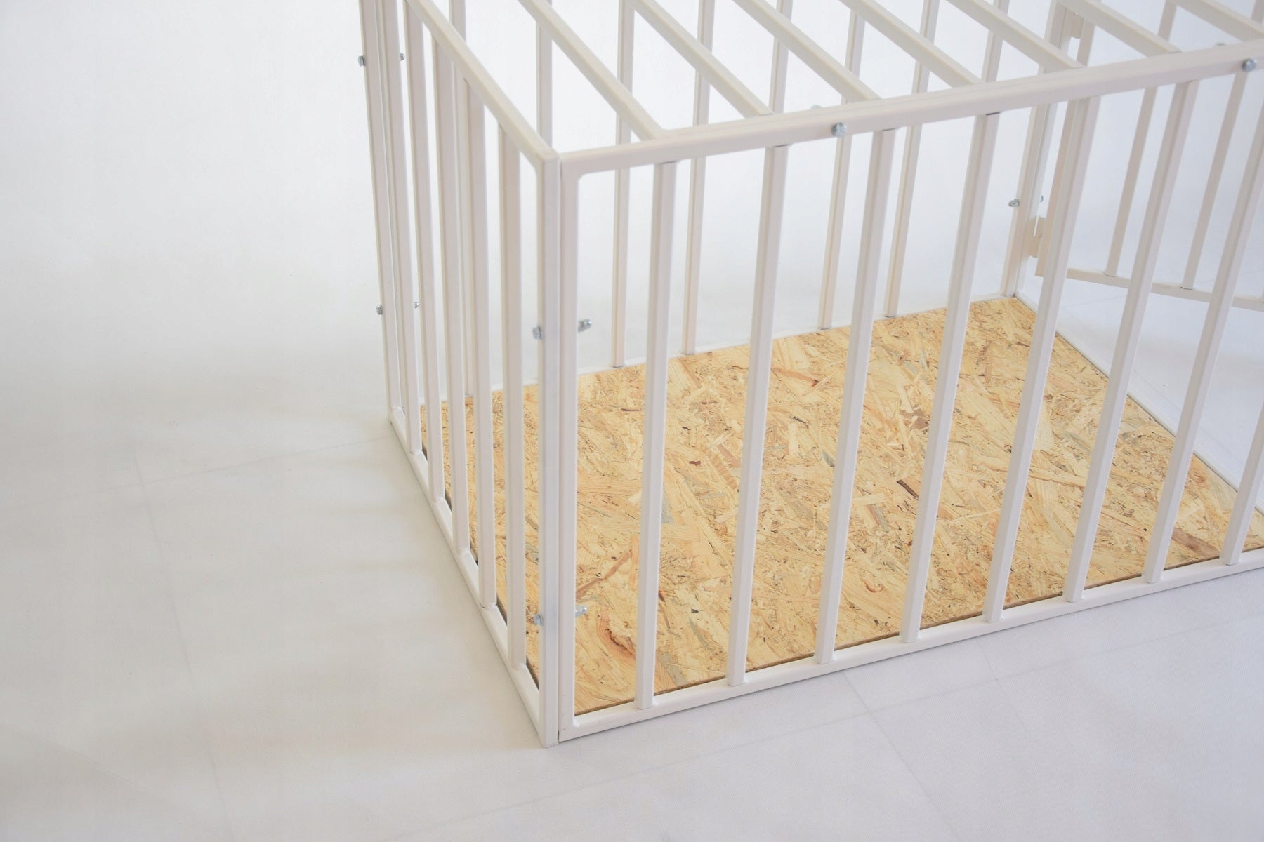 Kennel cage dog playpen strong (M) skł white Product width 59 cm