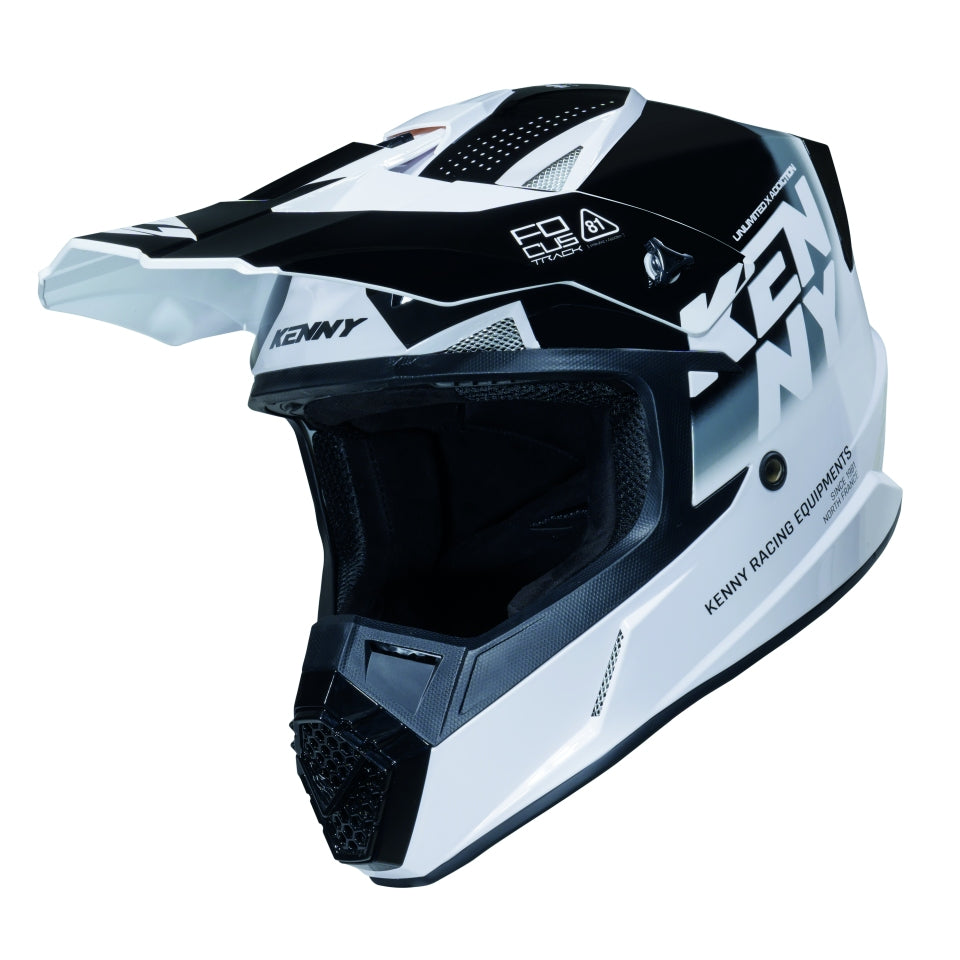 Kenny Racing Track Graphic Focus Helmet - Black - Size S Manufacturer's catalog number 261-0303021-5433