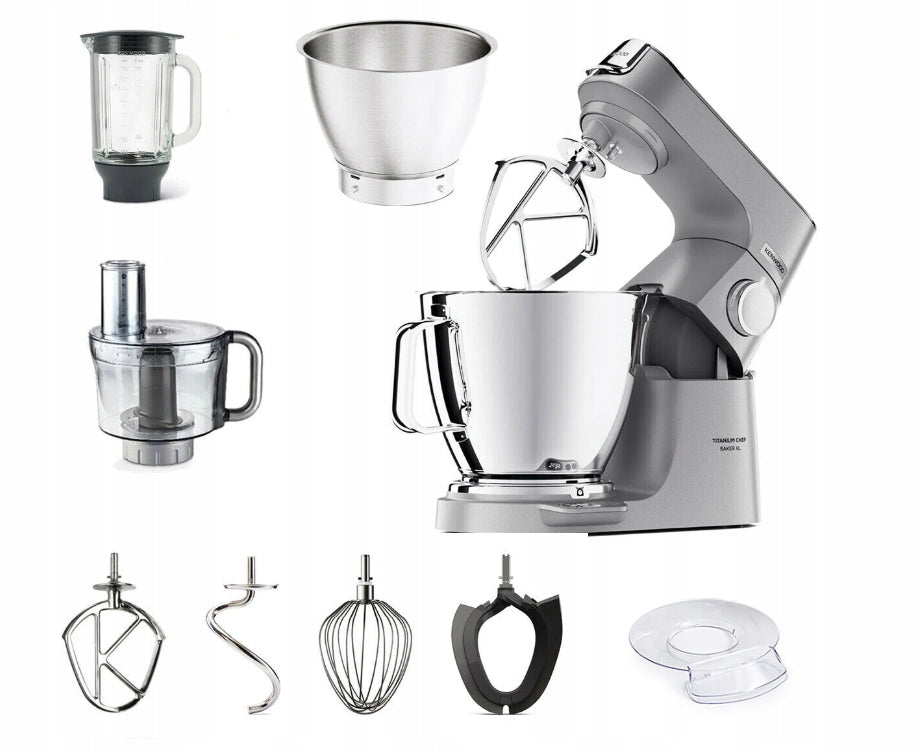 Kenwood Titanium Chef Baker XL Planetary Robot Mixer KVL85.424SI Packaging status original