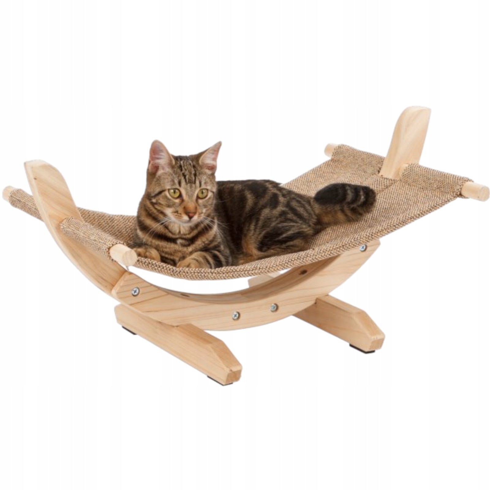 Kerbl Hammock Bedding for Cat Siesta 2.0 Wood Eco 61x37x29 Beige