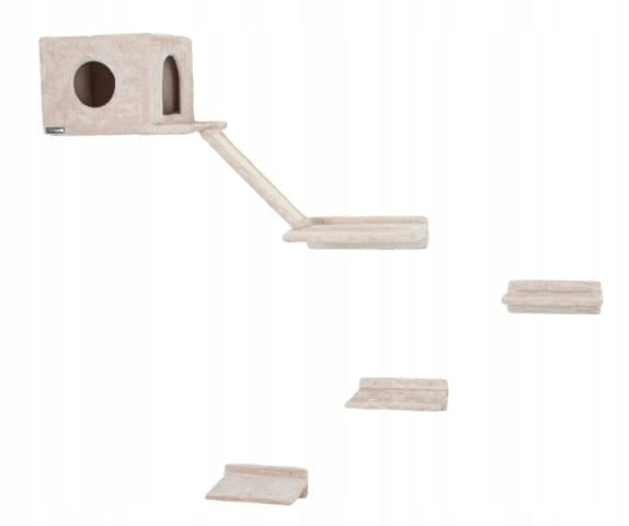 Kerbl Kletterwand für Katzen Mont Blanc, Beige, Holz 
