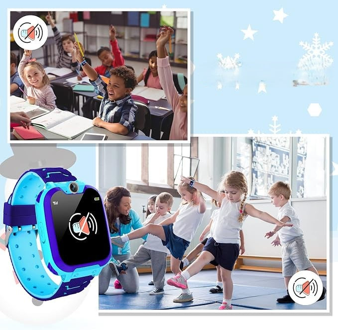 Kesasohe Smartwatch for Kids Watch with Voice Camera SOS 11 Games Blue Packaging status original
