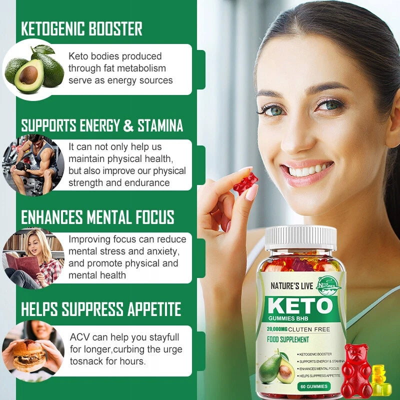 Keto ACV Gummies 20000 mg – Support Weight Loss and Tissue Reduction Fat Expiration date at least 1 year from the date of purchase