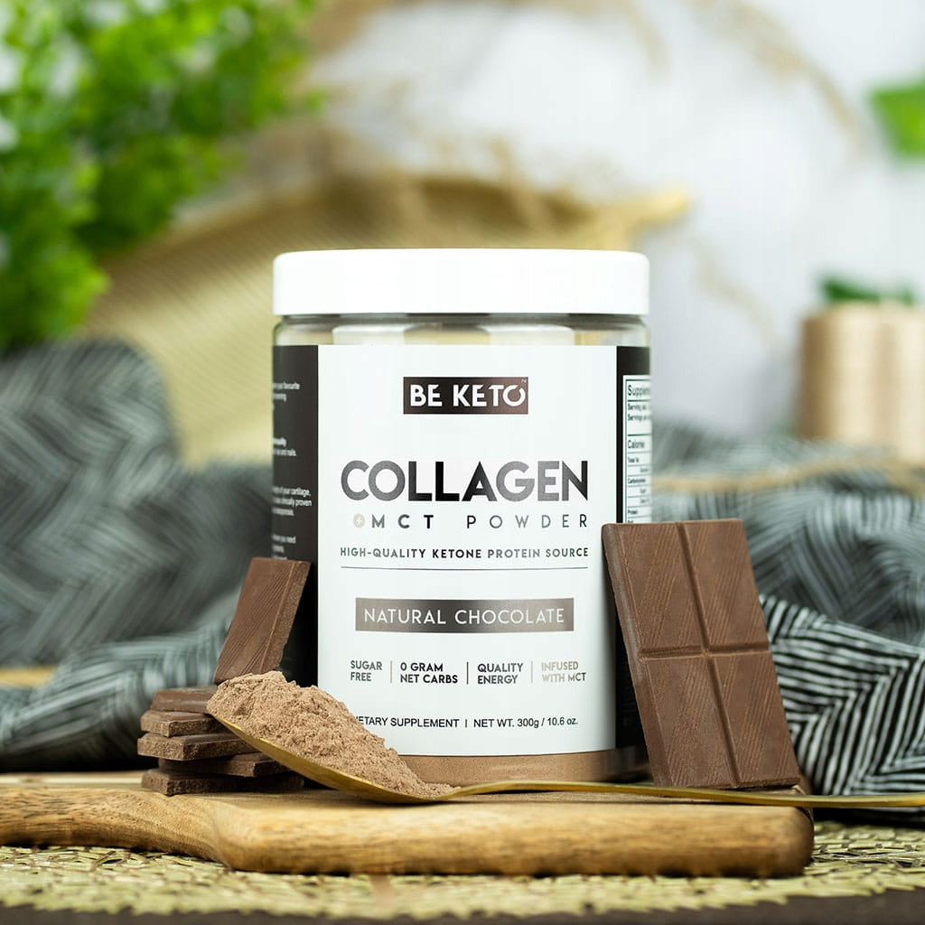 Keto Collagen with MCT Oil - Natural Chocolate 300g Form powder
