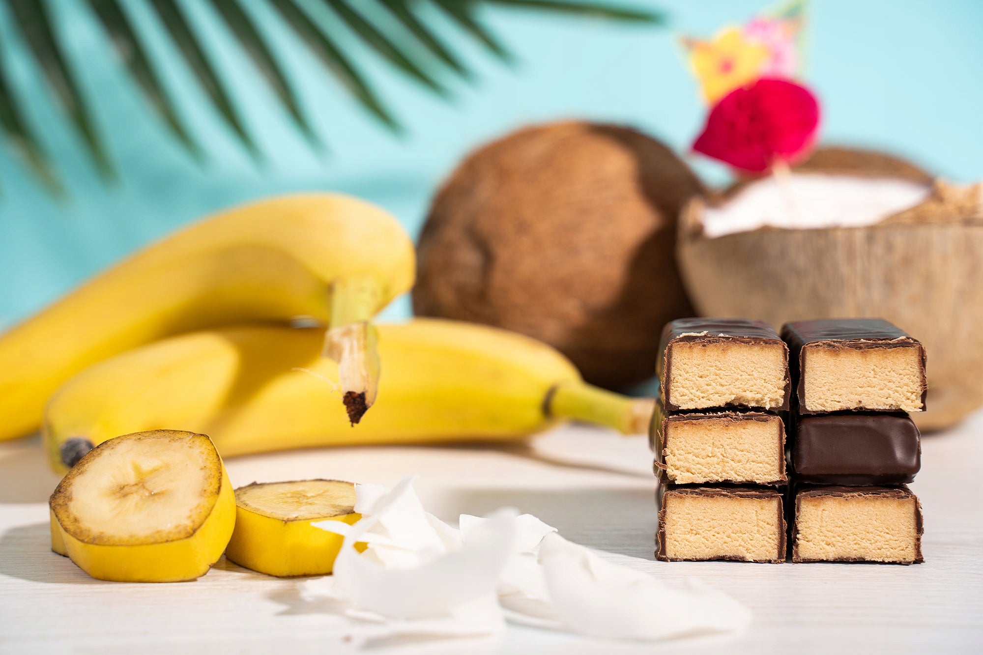 KetoDiet Proteinové tyčinky - příchuť kokos-banán (14 ks - 7 porcí) Brand KetoDiet