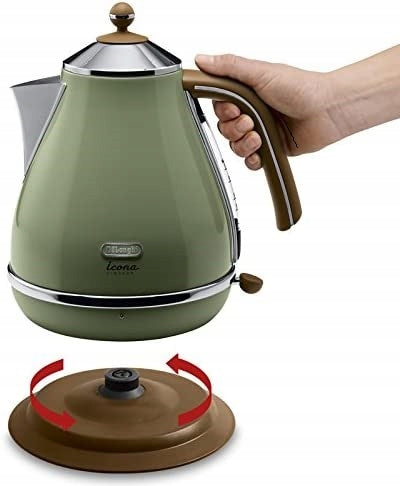 Kettle De’Longhi Icona Vintage KBOV 2001.GR 1,7 L, green Capacity 1.7 l