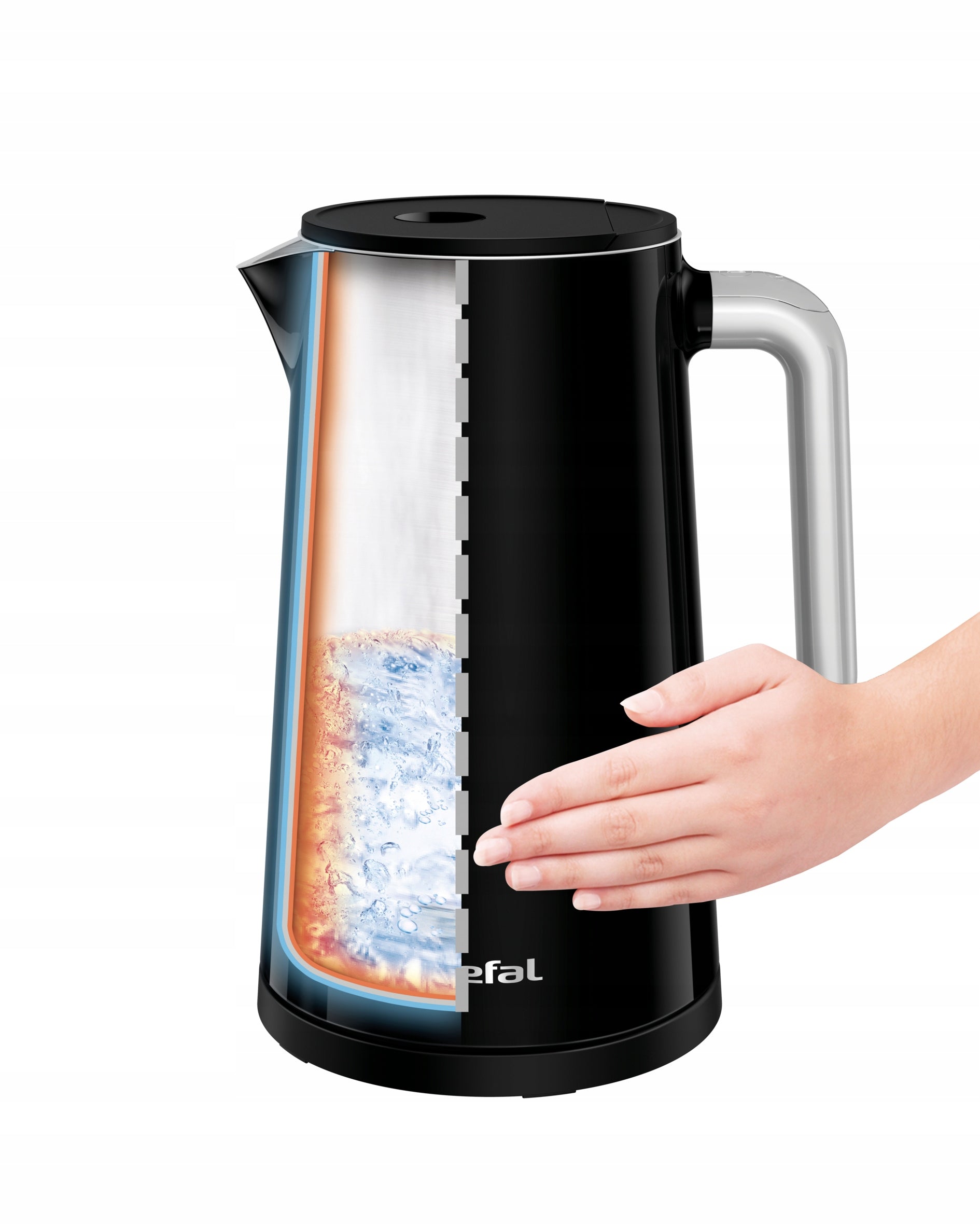 Kettle TEFAL DIgital KO851830 1.7l 1800W black Capacity 1.7 l